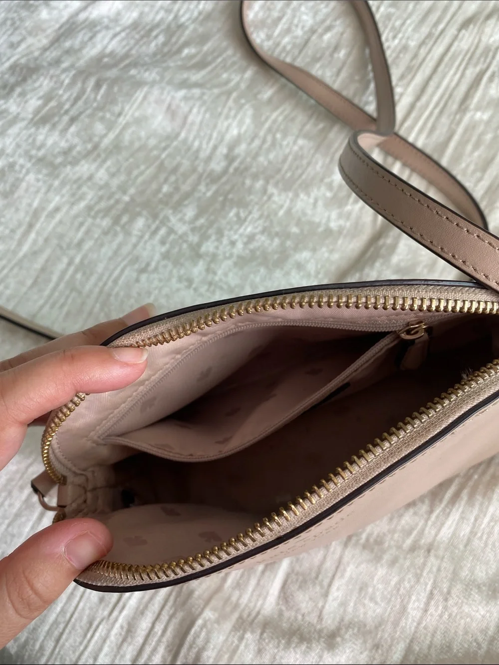 kate spade blush pink dome crossbody bag